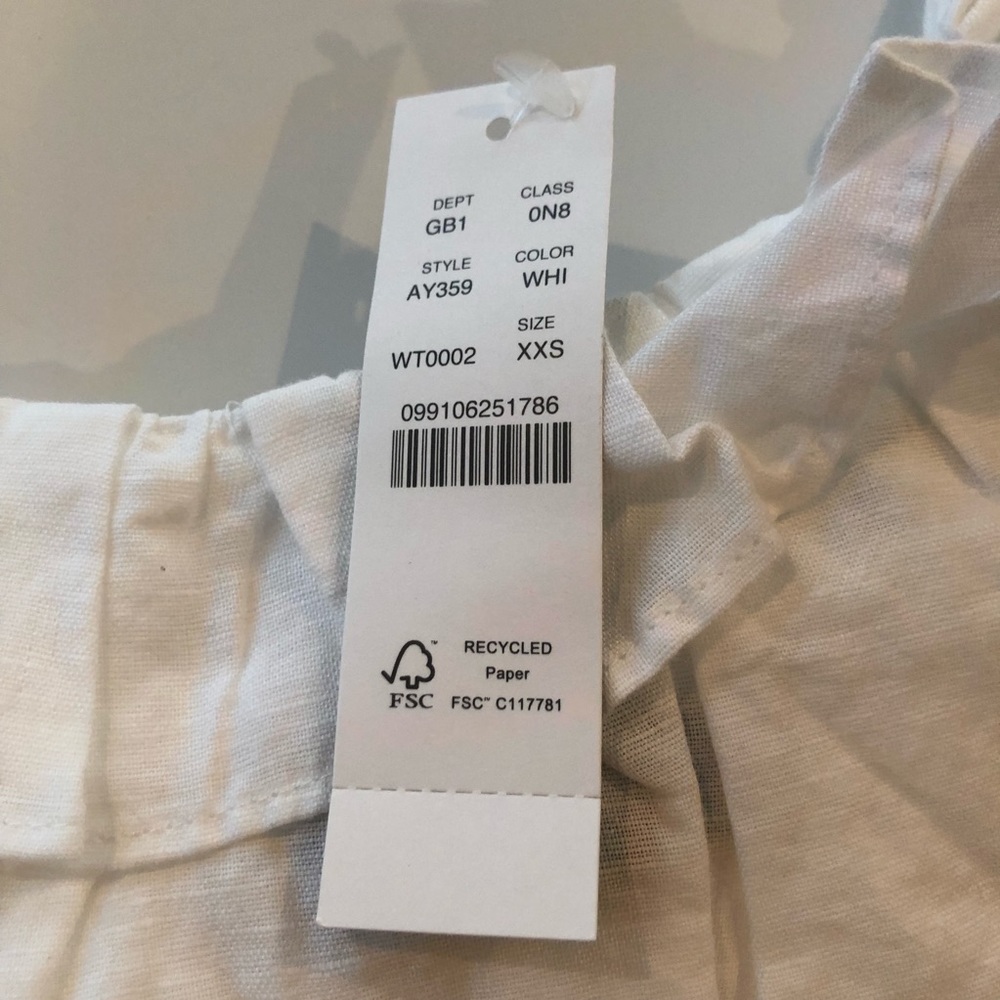 J Crew Linen Ruffle Pajama Set - Picture 5 of 6